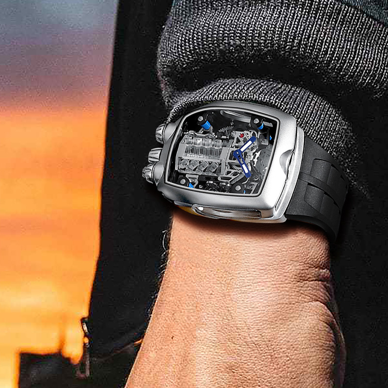 PINDU Men Automatic Watch 42mm - đánh giá và giá Omega Watch Constellation