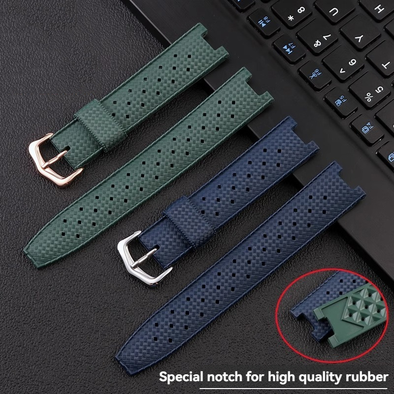 Rubber Men's Watch Strap for C - đánh giá và giá Cartier Watch Ballon Bleu