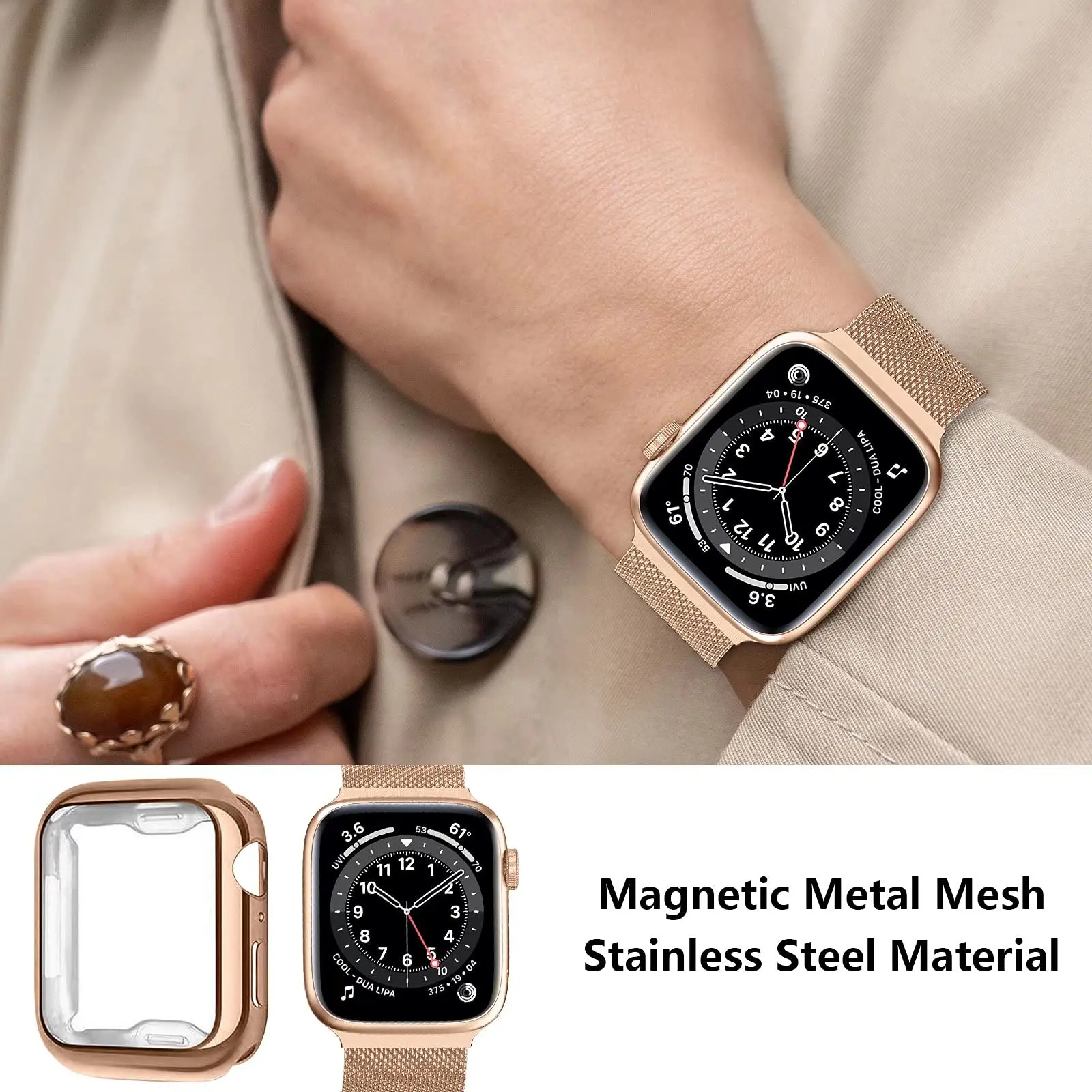 Milanese Loop+Case For Apple W - đánh giá và giá Milanese Loop Magnetic