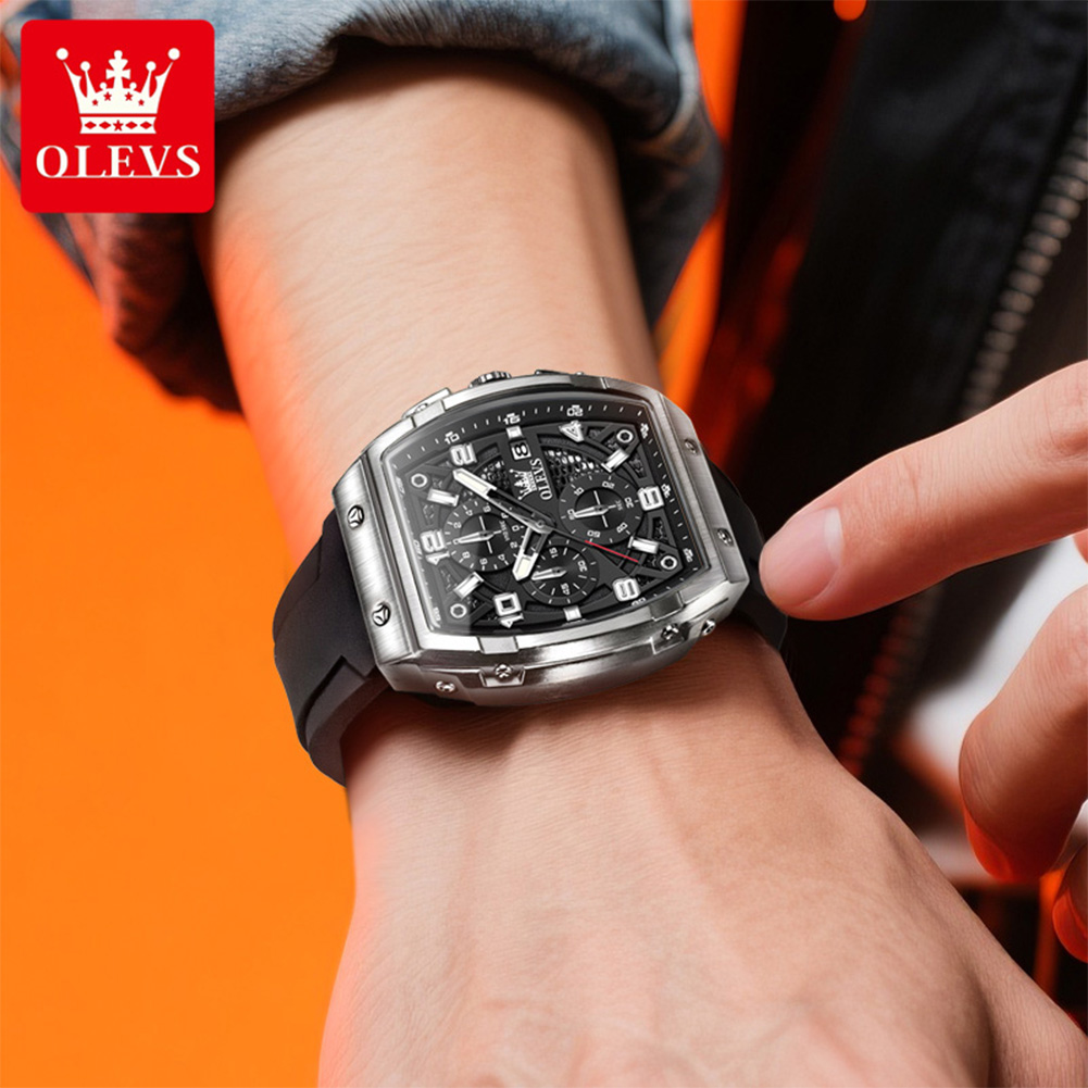 OLEVS Men Watches 2976 Luxury  - đánh giá và giá Cartier Watch Tank