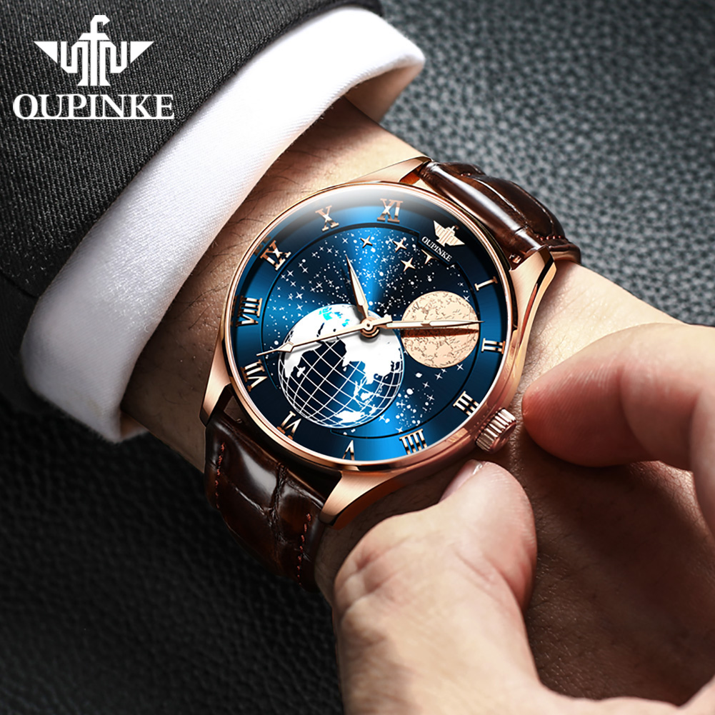 OUPINKE 3177 Man Watch Roman S - đánh giá và giá Omega Watch Constellation